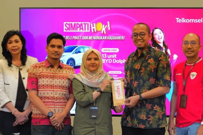 Telkomsel Umumkan 13 Pemenang Mobil Listrik BYD Dolphin di SIMPATI HOKI Telkomsel Umumkan 13 Pemenang Mobil Listrik BYD Dolphin di SIMPATI HOKI