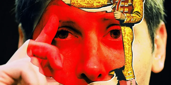 image-1756975398023-9400.webp Ilustrasi paranoia OpenAI dengan latar belakang teknologi AI dan dokumen hukum