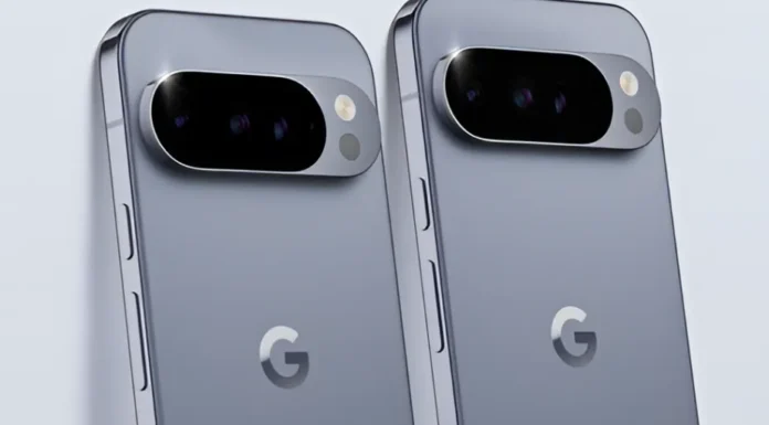 image-1758599347690-621.webp Google Pixel 10 Pro XL dengan layar menyala, menunjukkan tampilan antarmuka yang jernih dan warna yang vivid