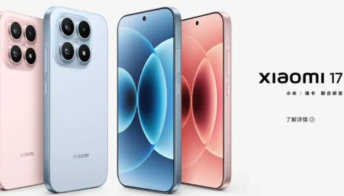 Xiaomi 17 smartphone flagship dengan desain modern dan layar bezel tipis