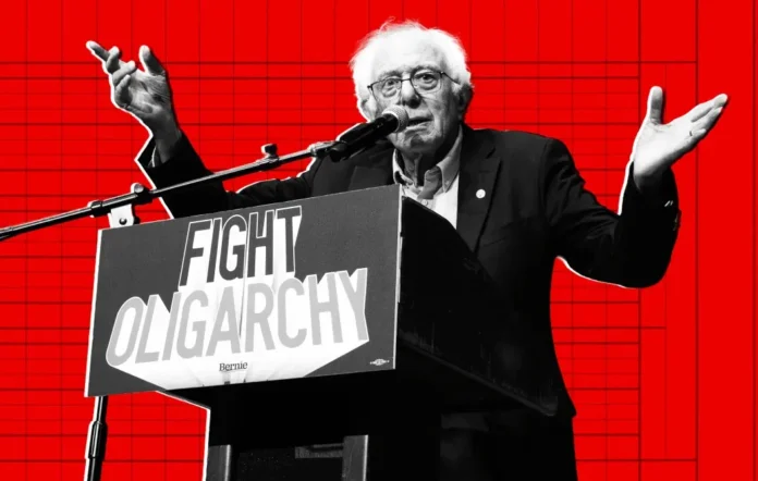 Ilustrasi Bernie Sanders memperingatkan dampak AI dan otomatisasi terhadap lapangan kerja di Amerika Serikat