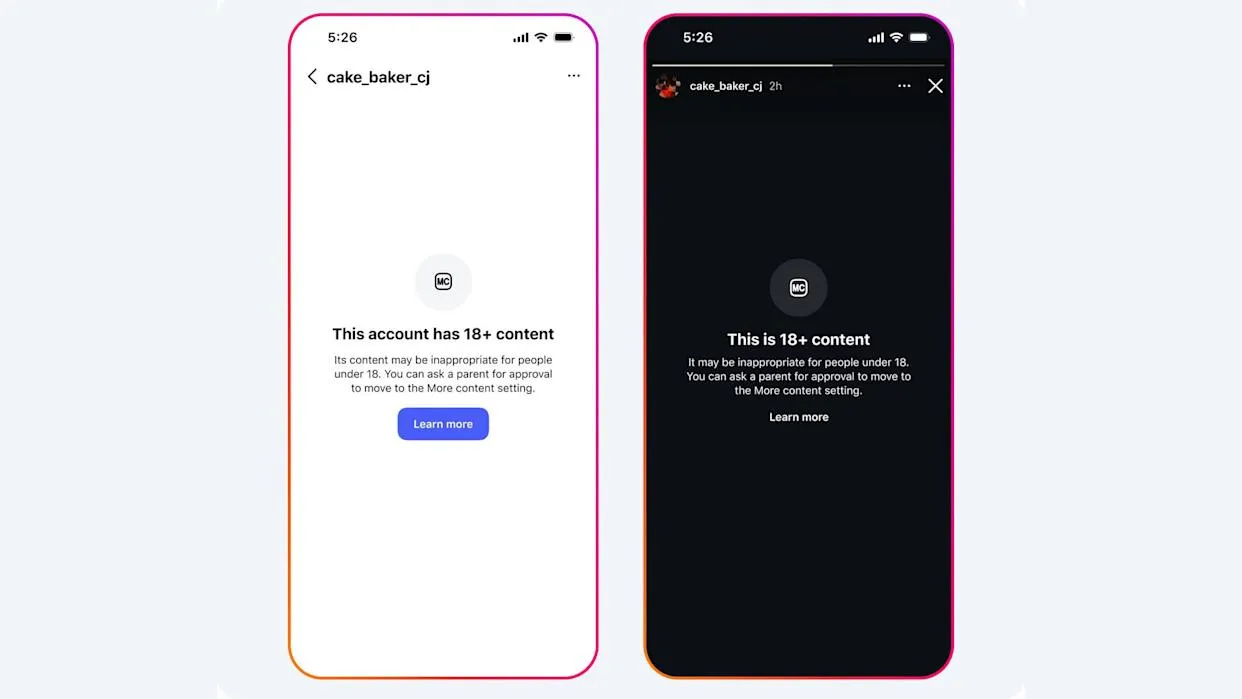 Ilustrasi pengaturan keamanan akun remaja di Instagram
