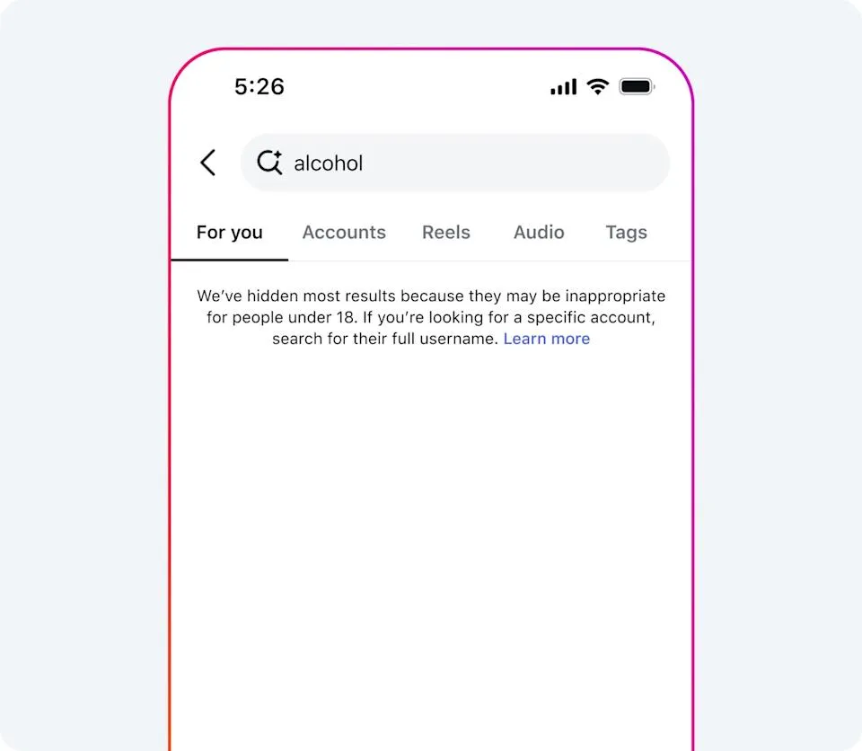 Instagram will block teens from searching for more term associated with inappropriate content,