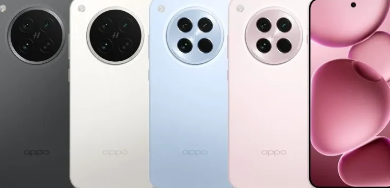 Ilustrasi smartphone Oppo Find X series dengan desain premium dan layar simetris