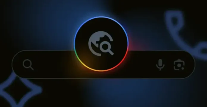 image-1761696703526-4817.webp Ilustrasi mesin pencari AI yang menunjukkan hasil pencarian dari berbagai sumber website dengan grafik dan diagram