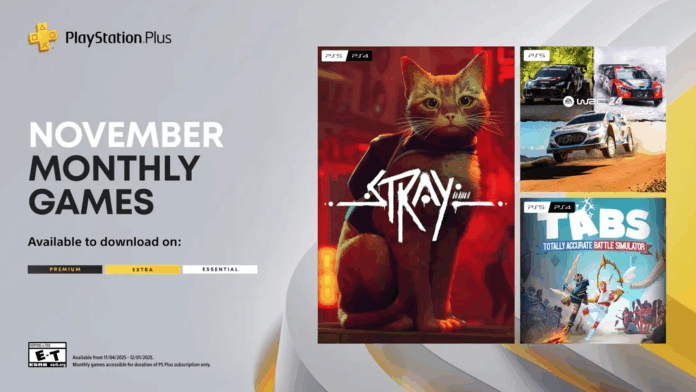 Game Gratis PS Plus November 2025: Stray, EA Sports WRC 24, TABS