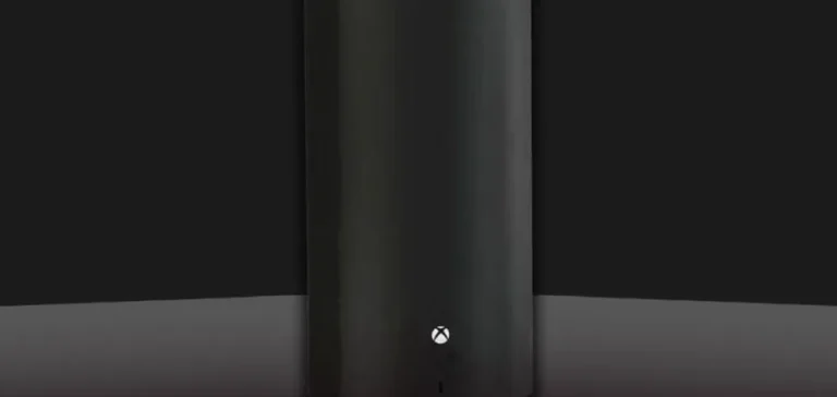 Bocoran Xbox Baru: Konsol 2027 dengan Performa 4K/120fps Konsol Xbox Series X hitam dengan desain modern dan lampu LED biru khas Microsoft