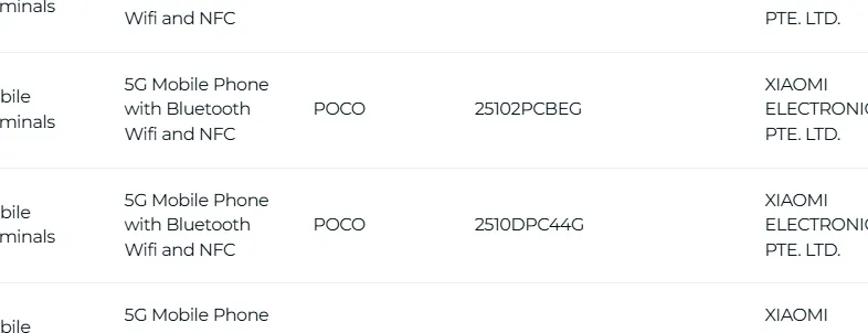 Xiaomi 17, Poco F8 Ultra, Poco F8 Pro, dan Redmi Note 15 4G mendapatkan sertifikasi IMDA Singapura