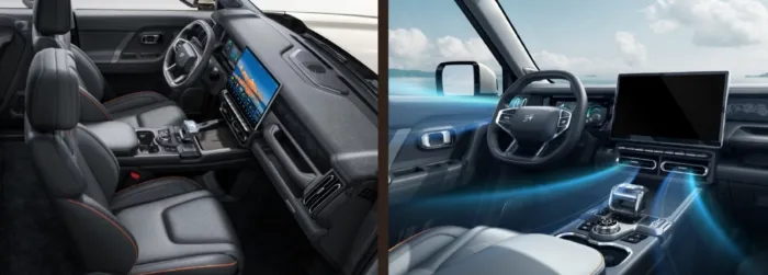 Chery Jetour Shanhai T1 AWD tampak depan dengan desain petal style headlights