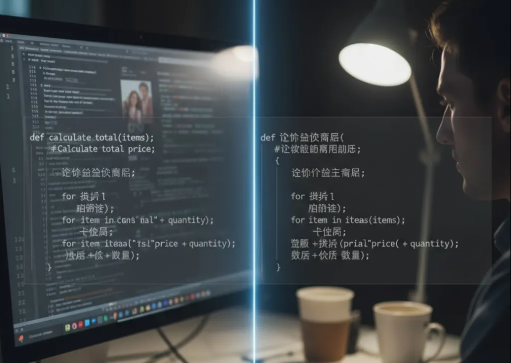 Ilustrasi kontroversi model AI coding antara perusahaan AS dan China