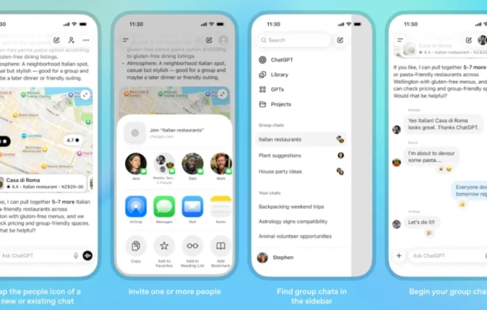 OpenAI memulai uji coba fitur obrolan grup di platform ChatGPT untuk pengguna di berbagai negara