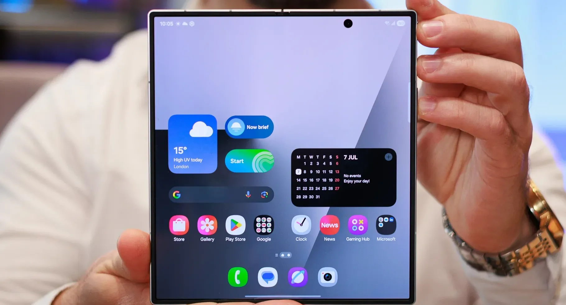 The iPhone Fold will be a bookm-style foldable like the Galaxy Z Fold models. | Image credit-PhoneArena - Apple iPhone Fold is ready to move to next stage with production of 100 units for EVT testing