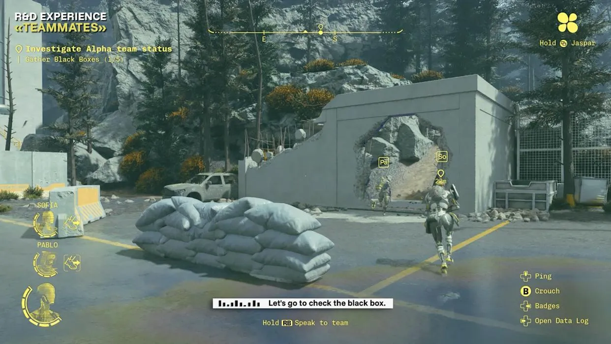 Ilustrasi konsep game Ubisoft Teammates dengan karakter AI