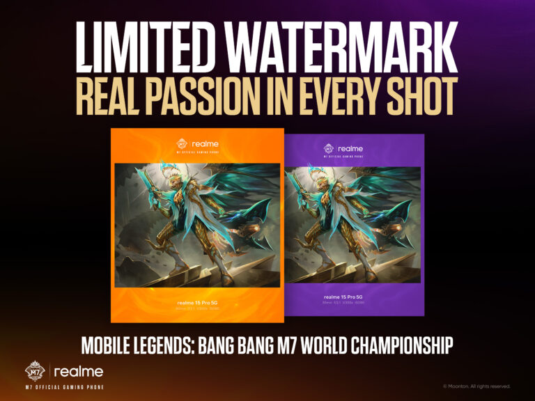 realme Hadirkan Watermark Eksklusif M7 dan Program Tebak Juara Sambut MLBB M7 World Championship