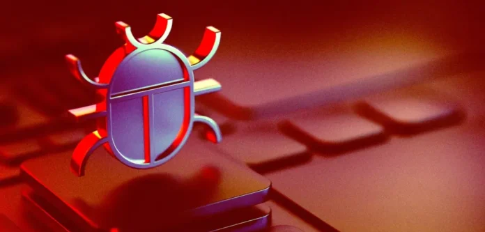 Ilustrasi laporan CodeRabbit yang menunjukkan perbandingan kode AI penuh bug dan kode manusia yang lebih bersih di layar komputer.