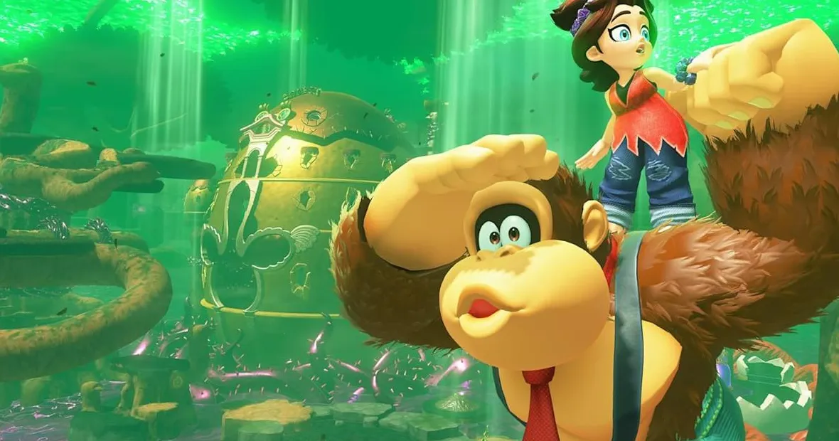 Ilustrasi gameplay Mario Kart World di Nintendo Switch 2