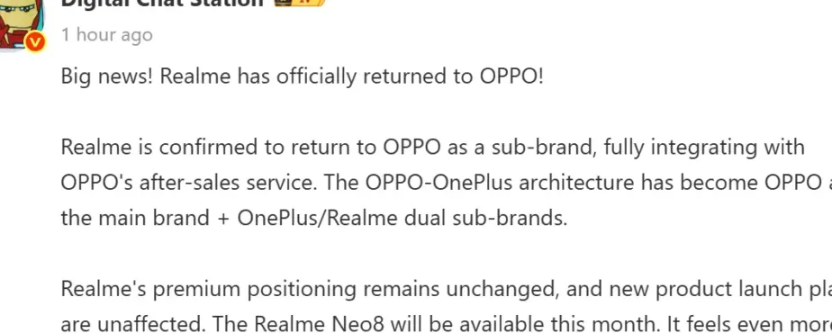 Ilustrasi struktur brand Oppo, OnePlus, dan Realme yang terintegrasi